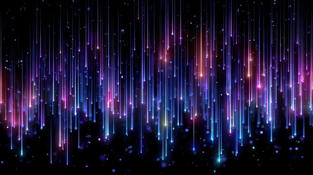 Abstract, vibrant streaks of light