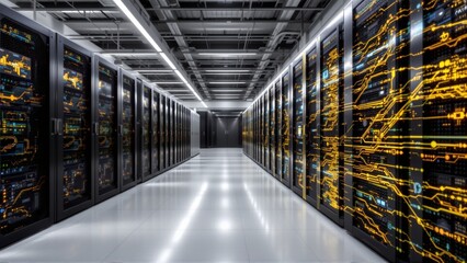Fototapeta premium Data Center Server Room
