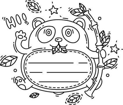 Kids memo note frame with funny cute koala animal for notebook, vector sticker label. Kids memo note paper sheet template with notepad page lines in shape of koala for to do planner or message note - Powered by Adobe