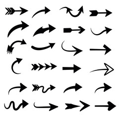 set of black arrows