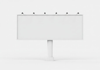 Blank Outdoor Billboard Advertisement Space for Your Business Promotion