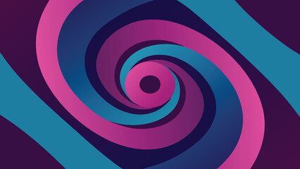 Obraz premium Swirling Hypnotic Tunnel Effect with Gradient Colors of Pink Blue and Purple Keywords: swirling, hypnotic, tunnel, effect, gradient, colors, pink, magenta, blue, cyan, purple, violet, dark
