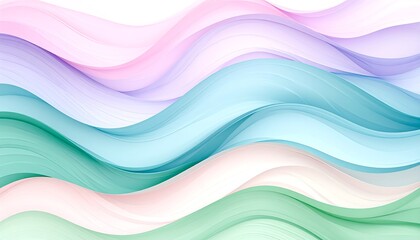 Fototapeta premium Pastel Wave Abstract Background. (3)