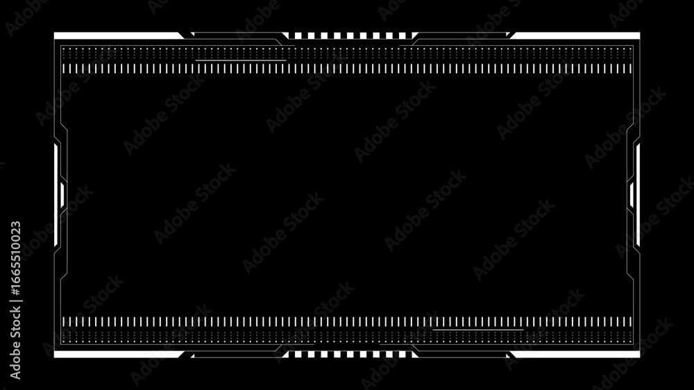 Poster futuristic cyber hud background hi tech frame element