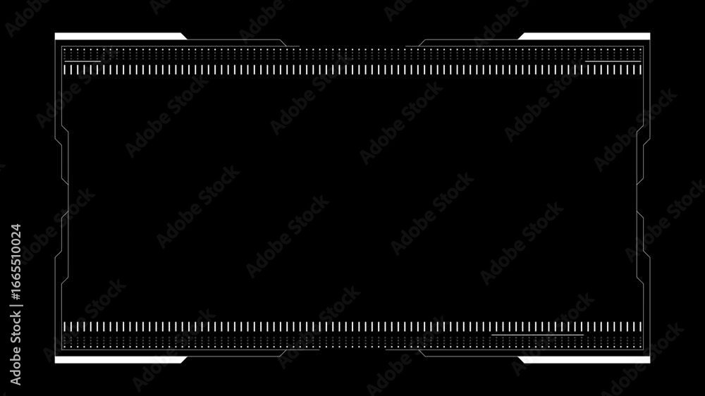 Poster futuristic cyber hud background hi tech frame element