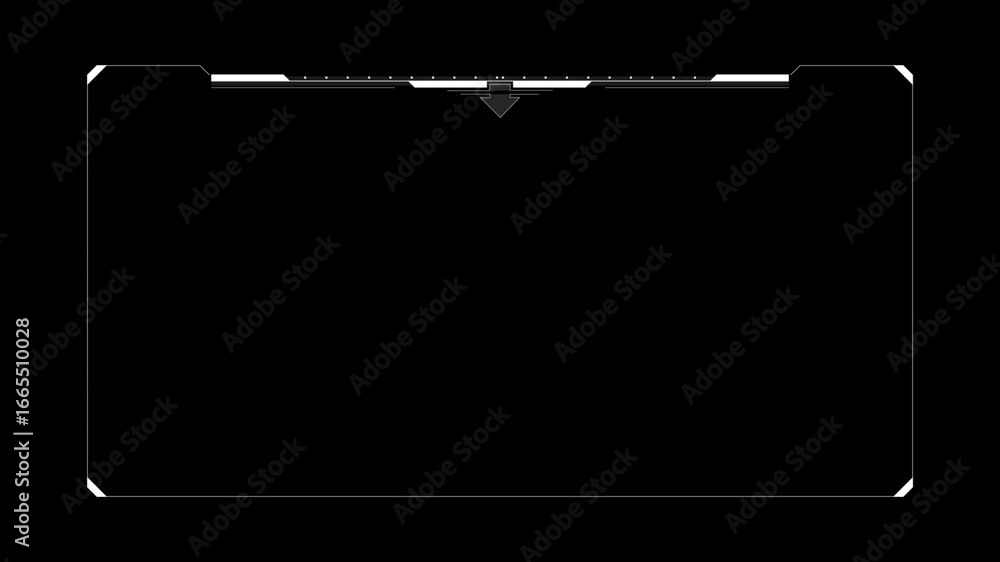 Poster futuristic cyber hud background hi tech frame element