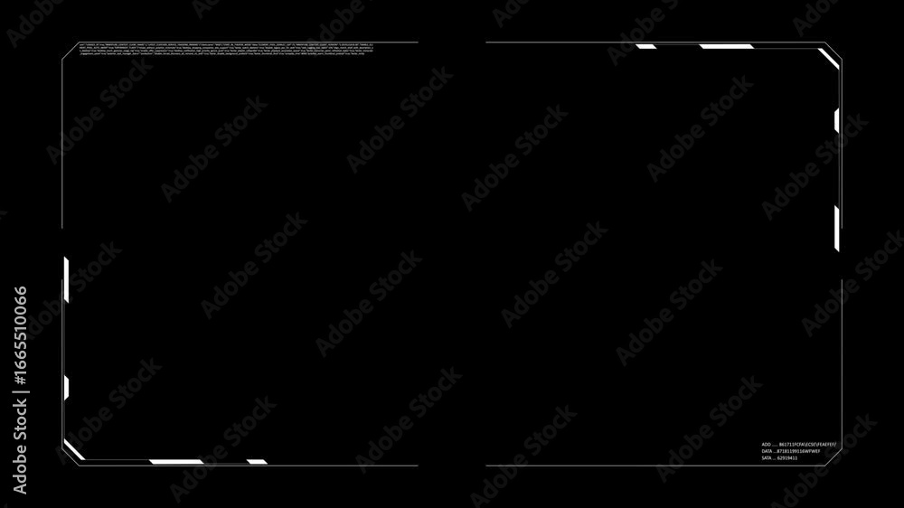 Poster futuristic cyber hud background hi tech frame element