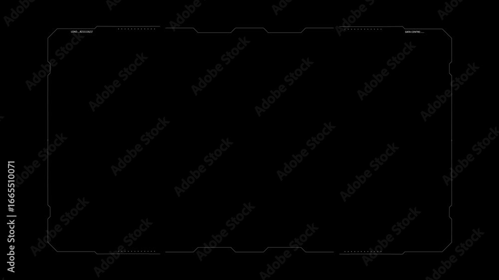 Poster futuristic cyber hud background hi tech frame element