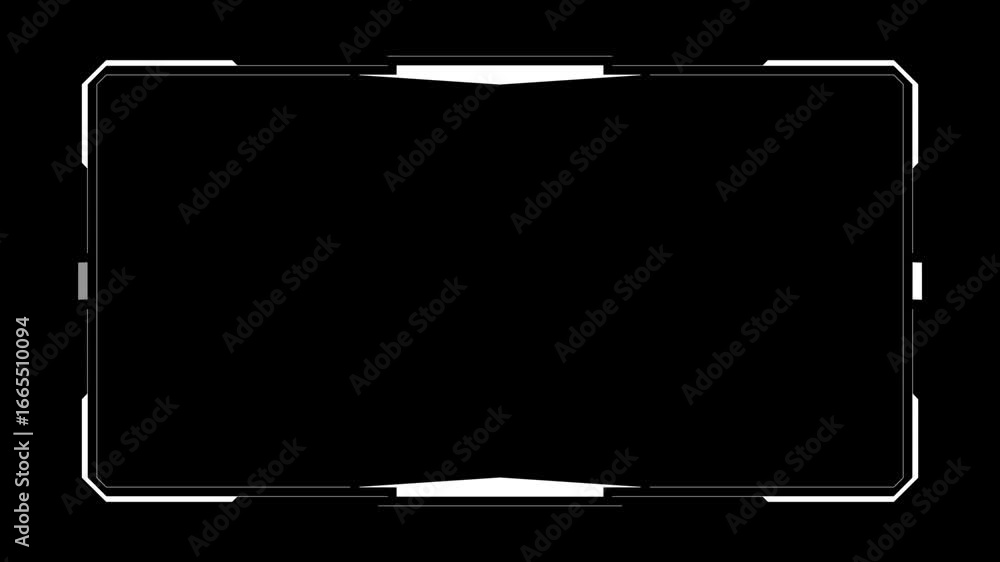 Poster futuristic cyber hud background hi tech frame element