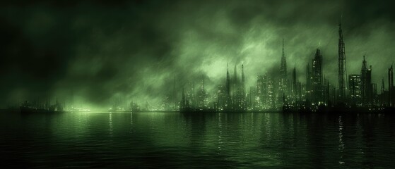 Foggy, Green City by the Water