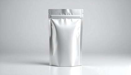 Blank Foil Pouch Mockup.