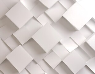 Abstract geometric pattern of white squares