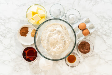 Chocolate Ginger Sugar Cookie Dough for Baking