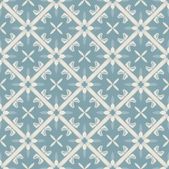 Seamless floral pattern with a retro vintage texture design, perfect for wallpaper or textile decoration