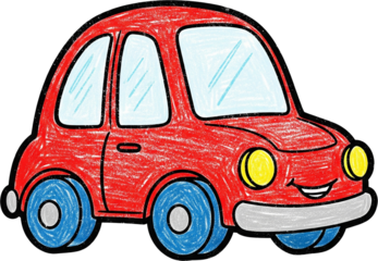 toy car on a white background