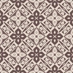 Seamless antique floral geometric damask vintage wall pattern