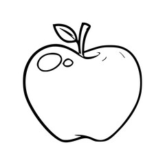 red apple vector illustration