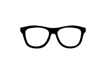 Fototapeta premium White eyeglasses lenses cutout png on transparent background