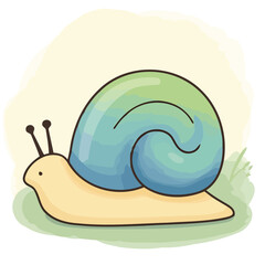 Snails cling to walls with high quality detailed illustration creative visual content suitable for Adobe Stock, commercial use, artistic projects and digital design inspiration