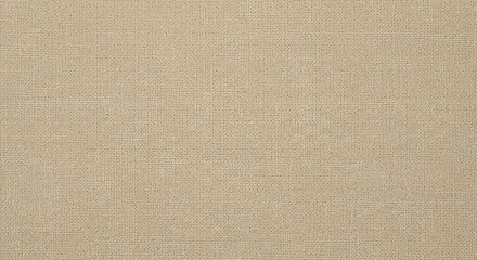 Beige Linen Canvas Texture Woven Fabric Background.