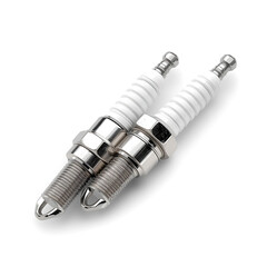  image showcases a sleek, functional design of metallic spark plugs, showcasing their intricate details and precision engineering typical of automotive components.