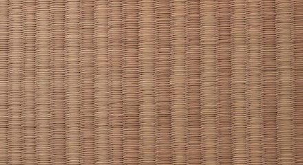Natural Woven Mat Texture Background with Intricate Pattern.