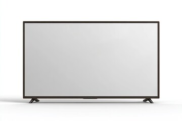 Naklejka premium Flat-screen TV, blank display, dark bezel