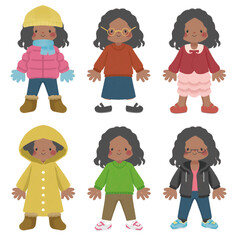 女の子のファッションセット