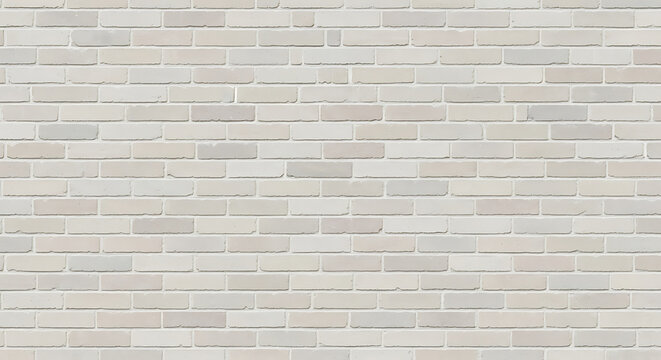 Seamless Pale Brick Wall Texture Background.