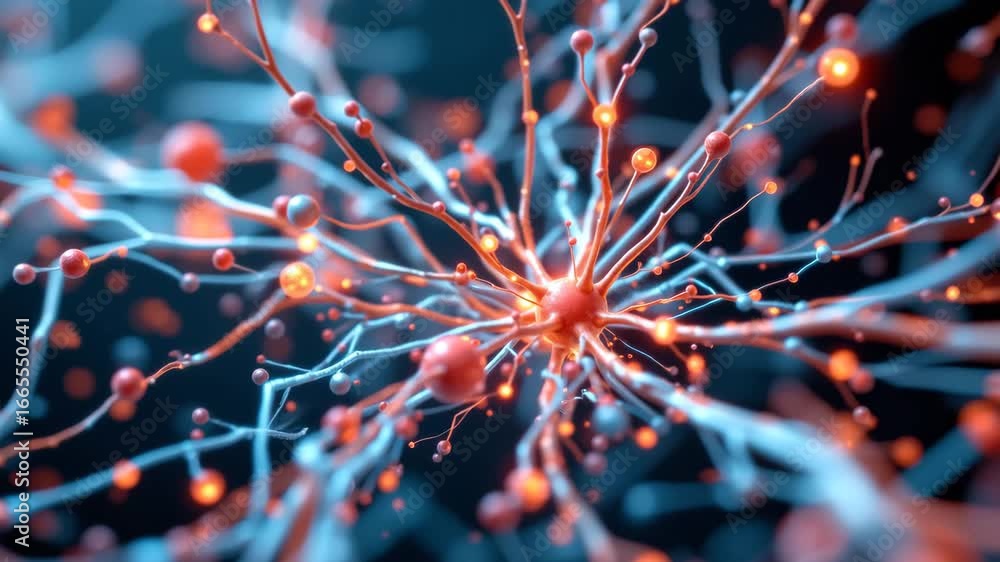 Poster neural network marvel: a mesmerizing visualization of a neural network, with interconnected nodes an