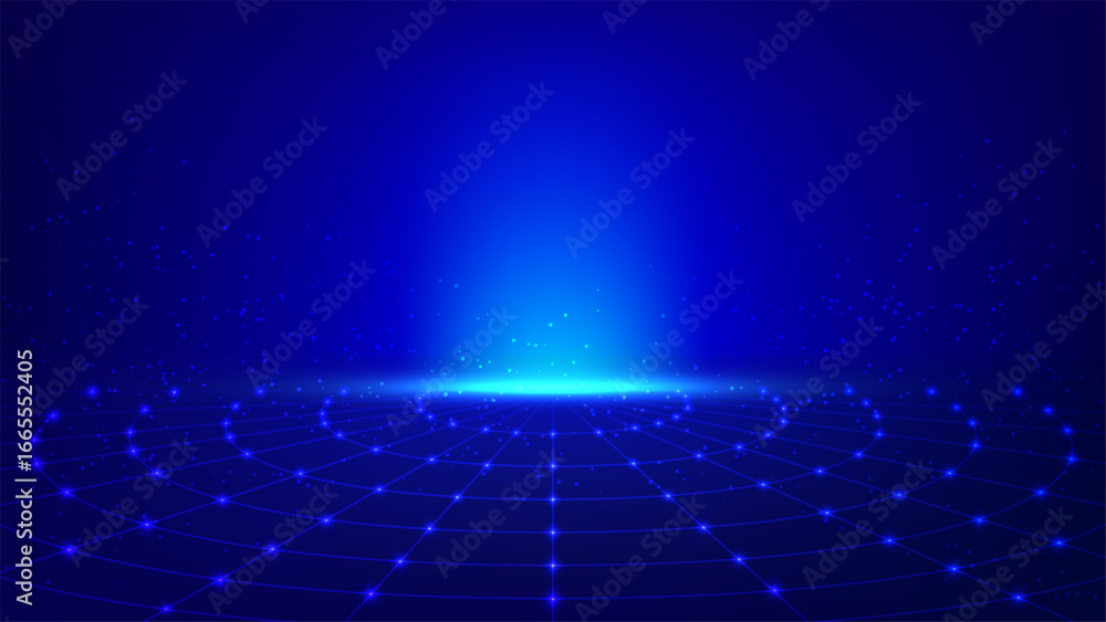 Aufkleber technology digital futuristic cyber data network abstract science internet computer light background