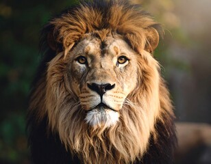 Fototapeta premium Close-up portrait of a lion