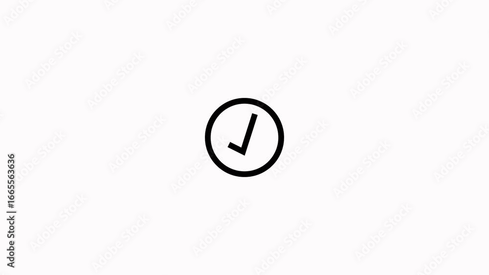 Poster animated tick mark in shield outline, smooth check mark animation that symbolizes approval, success,