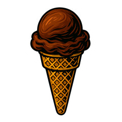アイスクリームのヴィンテージ素材