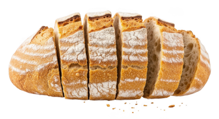 Delicious sourdough bread sliced freshly baked and ready to enjoy