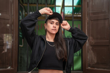 portrait of a young woman in a hat