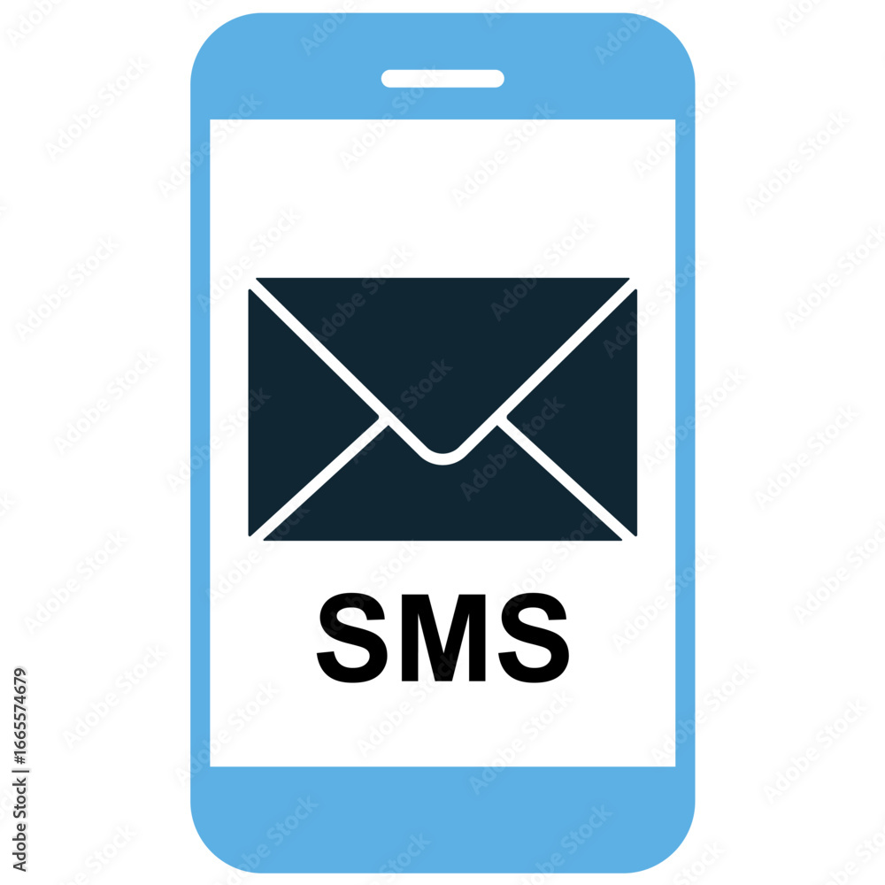 Poster sms icon vector for text messaging, digital communication, and mobile alerts. useful for illustratin