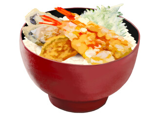 天丼（赤黒椀）