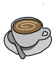 coffee cup isolated on white background