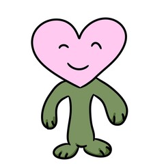 illustration of cartoon heart