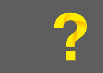 素材感の雰囲気があるクエスチョンマーク