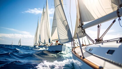 Obraz premium Sailing Regatta Ocean Race.