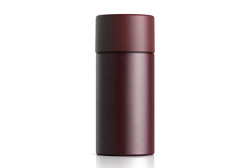 Obraz premium Sleek metallic cylinder with a sophisticated matte finish, perfect for modern product showcases and premium branding.