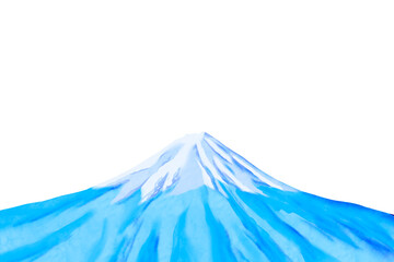 雪をかぶった富士山の背景