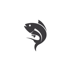 Fish logo template. Creative vector symbol
