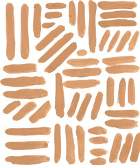 Abstract strokes composition beige watercolor art