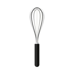 Black-Handled Metal Whisk for Mixing