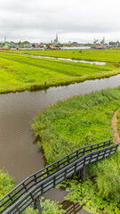 A real dutch windmill in Zaandam, Holland on august 20th 2025

