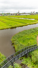 A real dutch windmill in Zaandam, Holland on august 20th 2025
