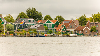 A real dutch windmill in Zaandam, Holland on august 20th 2025
